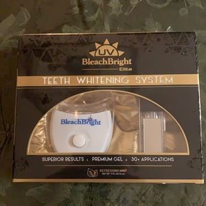 Teeth whitening for indoor tanning or at home